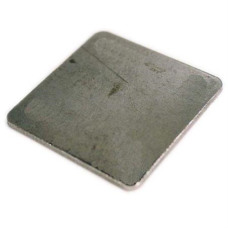 Steel Plate, 5" Square Base with Radius Corners 3221-3D