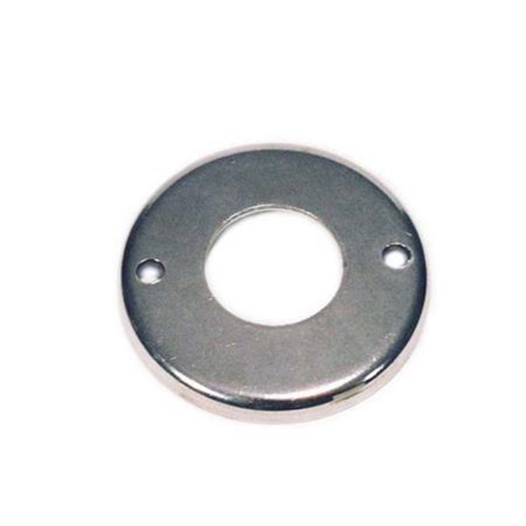 Stainless Steel Heavy Flush-Base Flange with 2 Mounting Holes for 1.50" Dia Tube 2615T