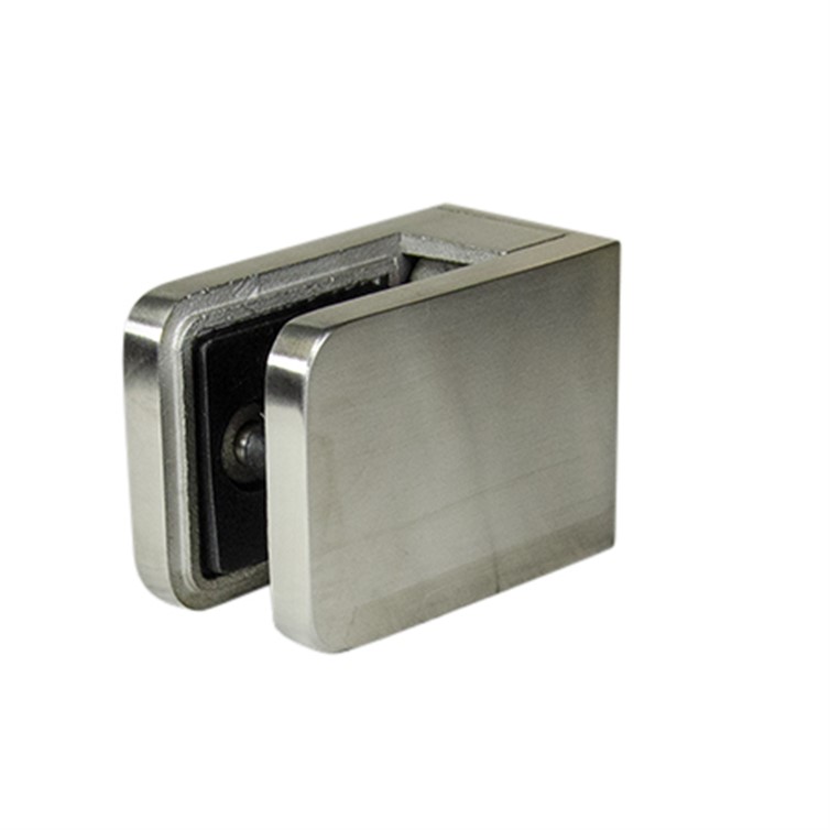 Lavi Square Stainless Steel Flat Post Mount Glass Clip GR310F.4