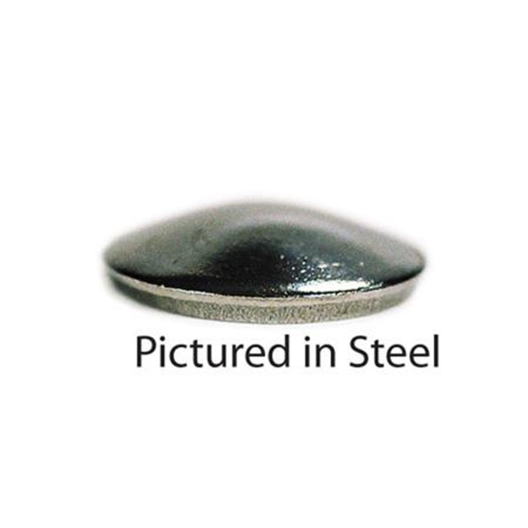 Aluminum Weld-On Type F Dished End Cap for 1.50" Dia Tube D046D