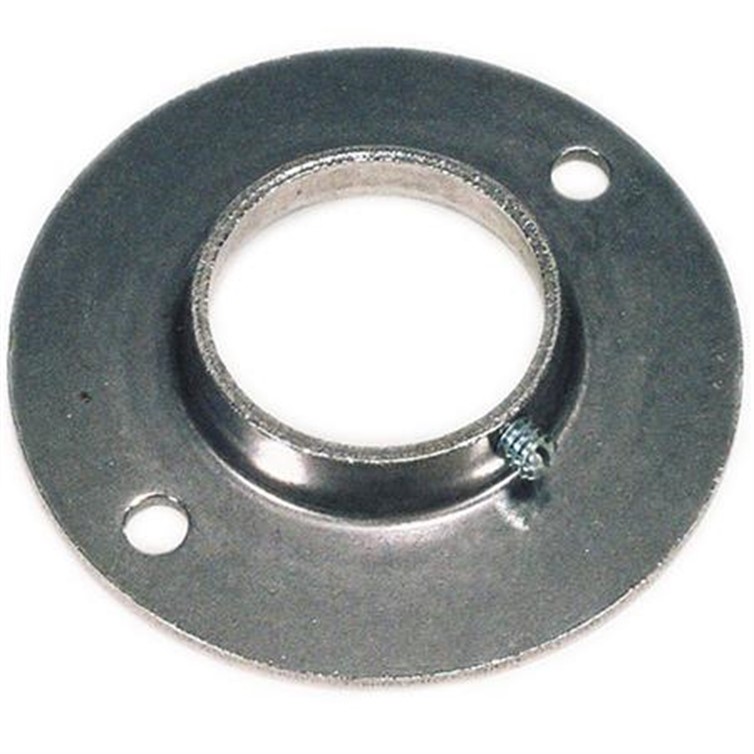 Plain Steel Flat Base Flange with 2 Mounting Holes and Set Screw for 3/4" Pipe 614