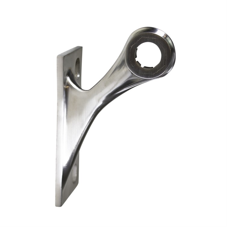 Brushed Stainless Steel One Point Spider with 100mm Center to Center Right Fin, 90? LXSM1090R