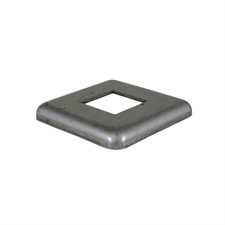 Steel Flush Base for 1.50" Square Tube with 3.75" Square Base 8722