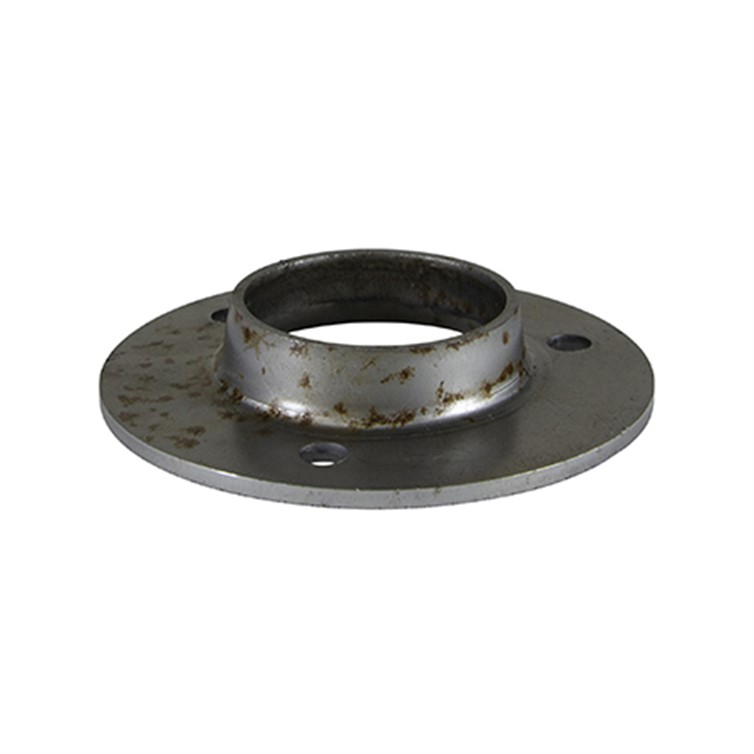 Extra Heavy Steel Flat Base Flange with 3 Mounting Holes for 2" Pipe 1662
