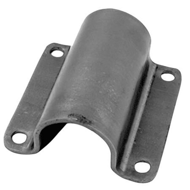 Steel U-Bracket, 4.375" Wide, for 1.25" Tube with Four Mounting Holes 3725