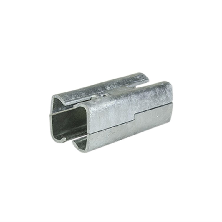 Galvanized Steel Single Splice-Lock for 2" Square Tube with .125" Wall, 3.75" Length G3341-4