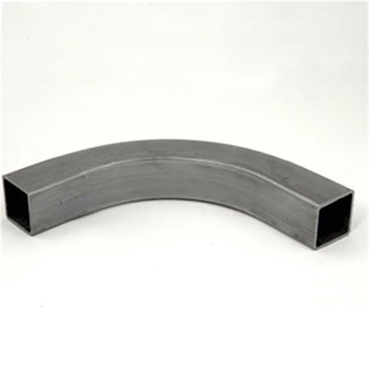 Steel 1.50" Square Tube Flush-Weld 90? Elbow with Two 2" Tangents, 3-3/4" Inside Radius 6368