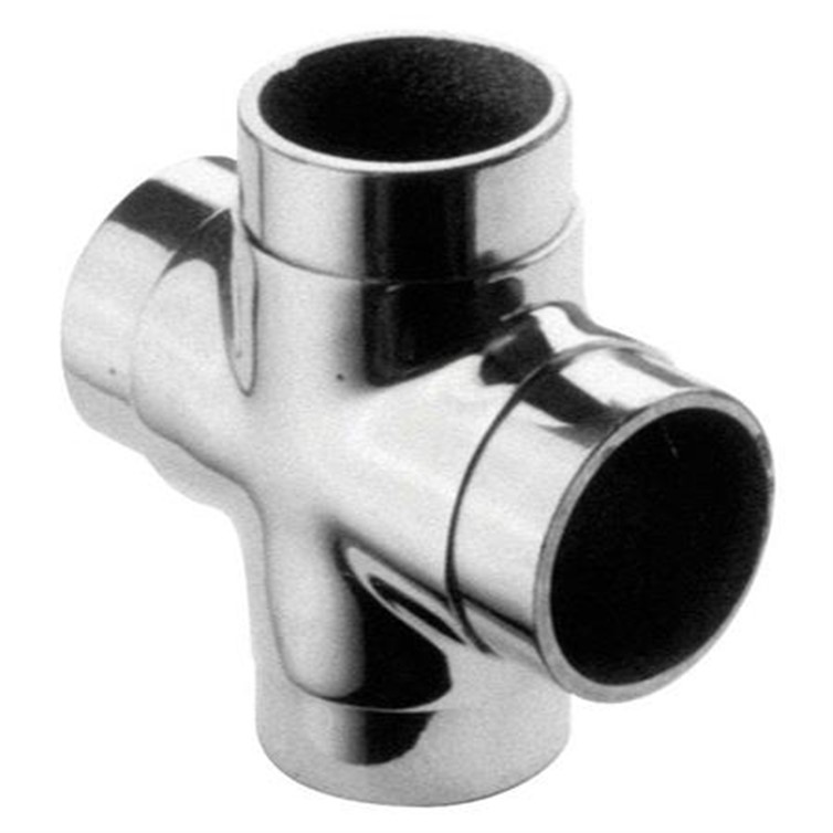 Polished Stainless Steel Flush Style Cross for 1.50" Tube 151526