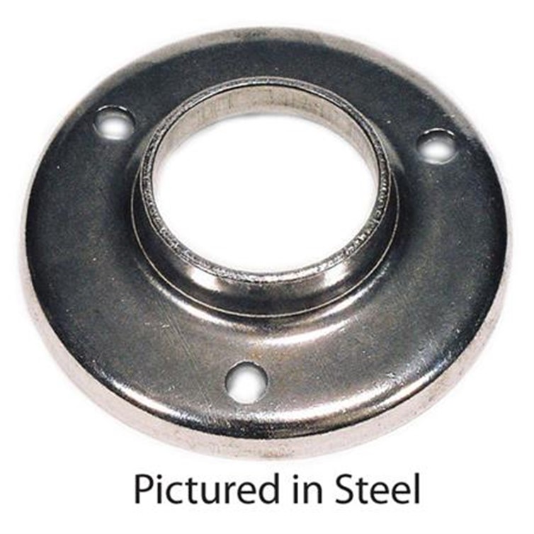 Stainless Steel Heavy Base Flange with 3 Mounting Holes for 1.25" Dia Tube 1527AT