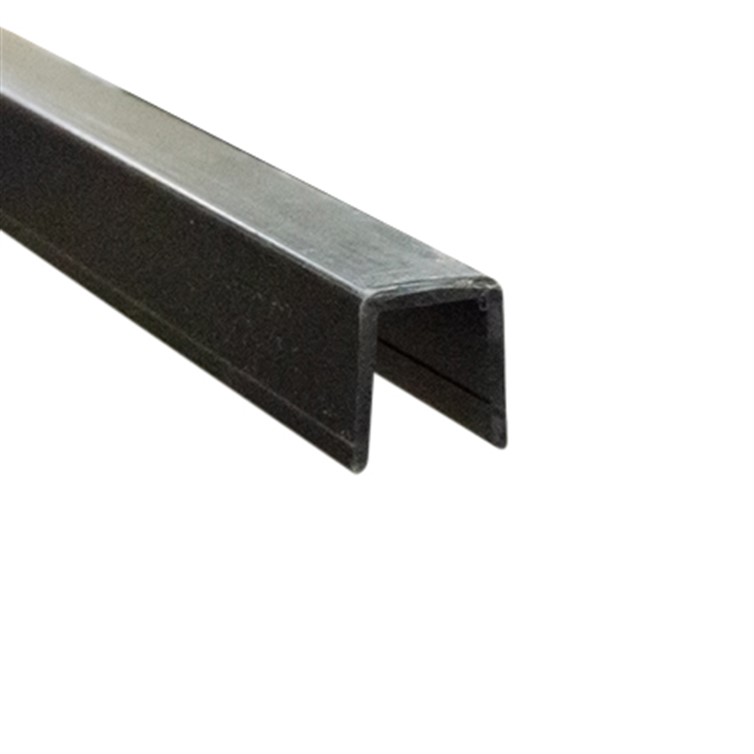 Black PVC Top Rail Protective Insert for 3/4" Glass, 1-1/4" Deep Top Rail Slot GR9395-5