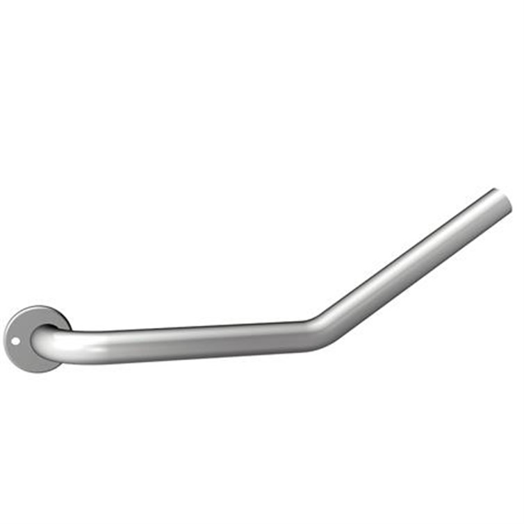 Stainless Steel Left Hand Slip-Fit? Stair Rail End with 2-1/2" Projection, 5 Degree Angle WR31625105-L