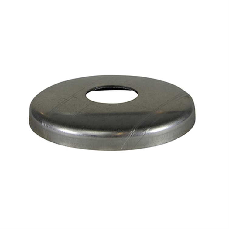 Cover Flange, Stainless Steel, 1.00" Diam, Snap-On, Mill Finish, Stamped 2053