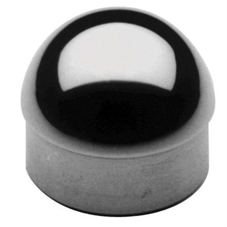Brushed Stainless Steel Ball Style Dome End Cap for 1.50" Tube 151571.4