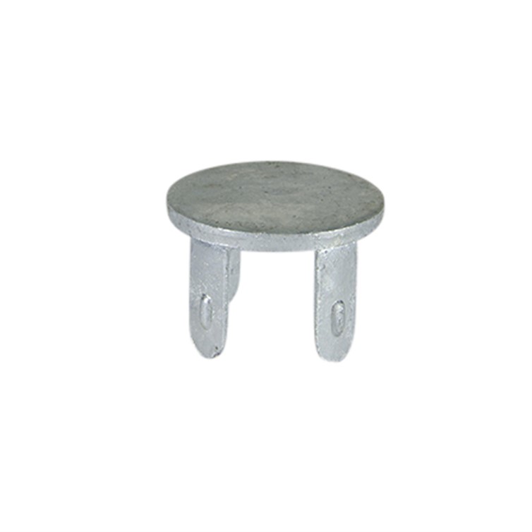 Galvanized Steel Flat Disk Drive-On End Cap for 1-1/2" Pipe G3287