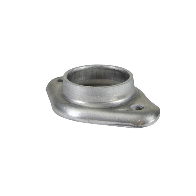 Aluminum Tapered Heavy Base Flange for 1.50" Pipe or 1.90" Tube with Two Mounting Holes 4946