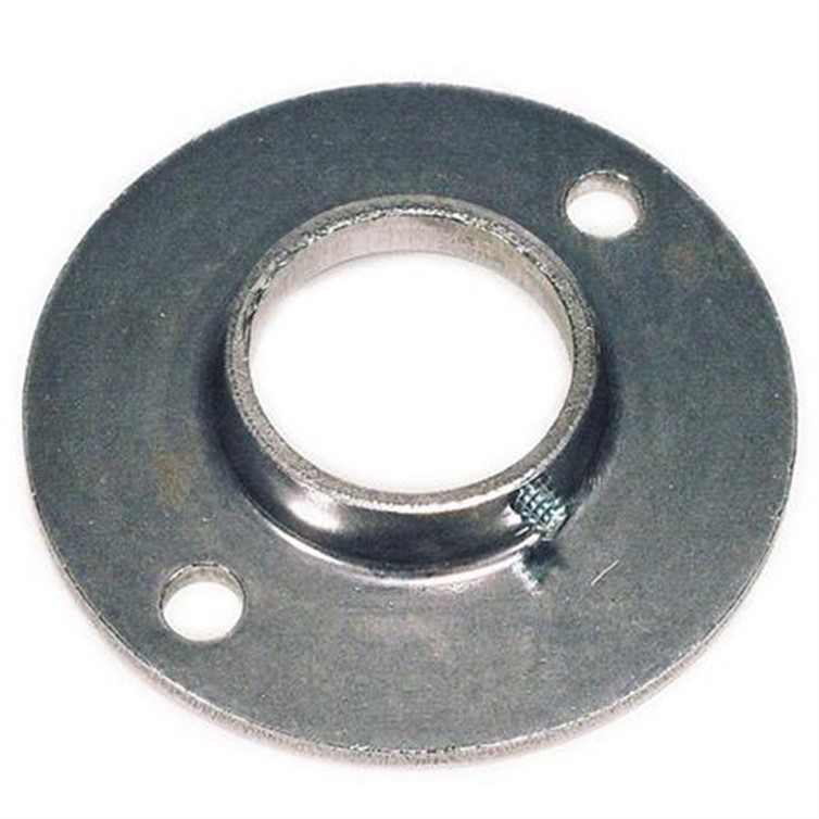 Extra Heavy Steel Flat Base Flange with 2 Mounting Holes and Set Screw for 1-1/2" Pipe 1625