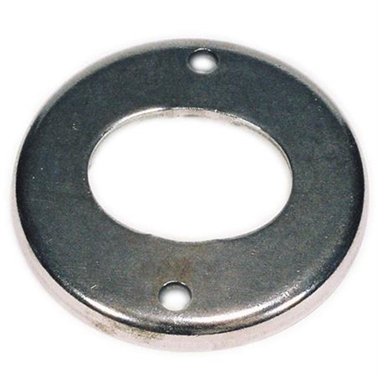Steel Heavy Flush Base Bevel Flange with 2 Mounting Holes for 1-1/4" Pipe 2827