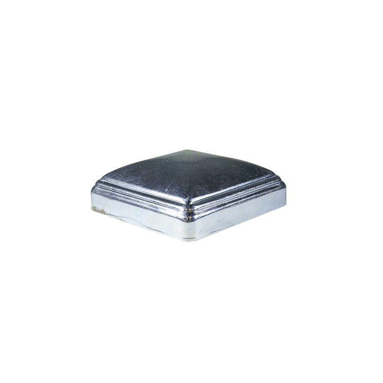 Plated Steel Stamped Post Cap for 4" Square Tube PL5120