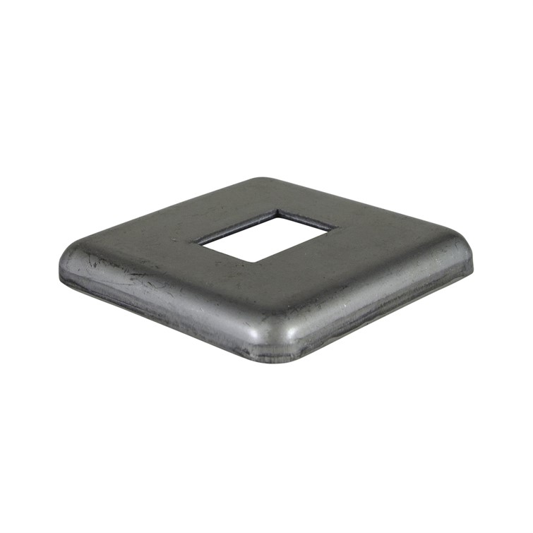 Steel Flush Base for 1" by 1.50" Tube with 3.75" Square Base 8750