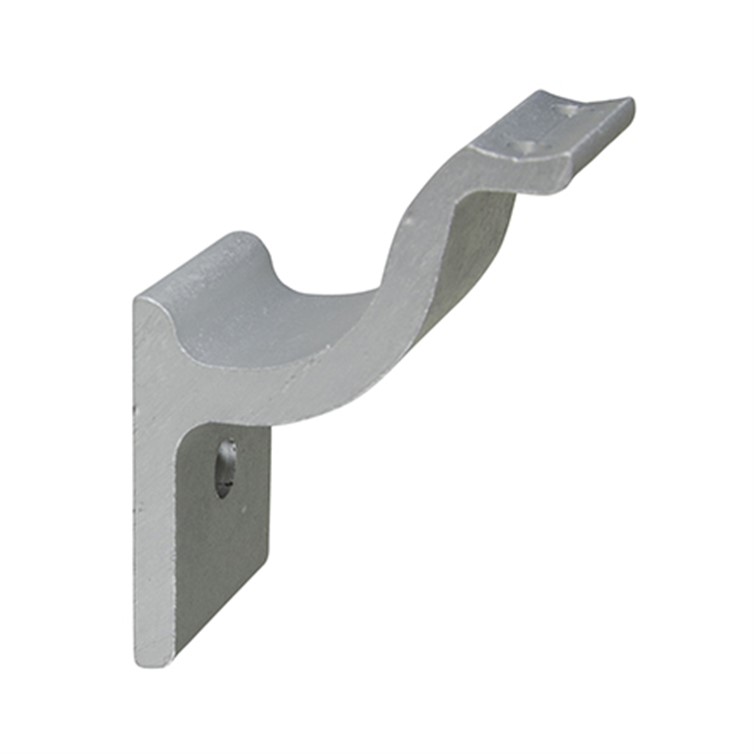 Anodized Aluminum Extruded Wall Mount Handrail Bracket with Square Base, 2-1/2" Projection ER8103A