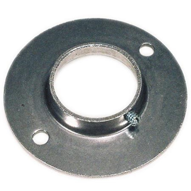 Plain Steel Flat Base Flange with 2 Mounting Holes and Set Screw for 1" Pipe 622