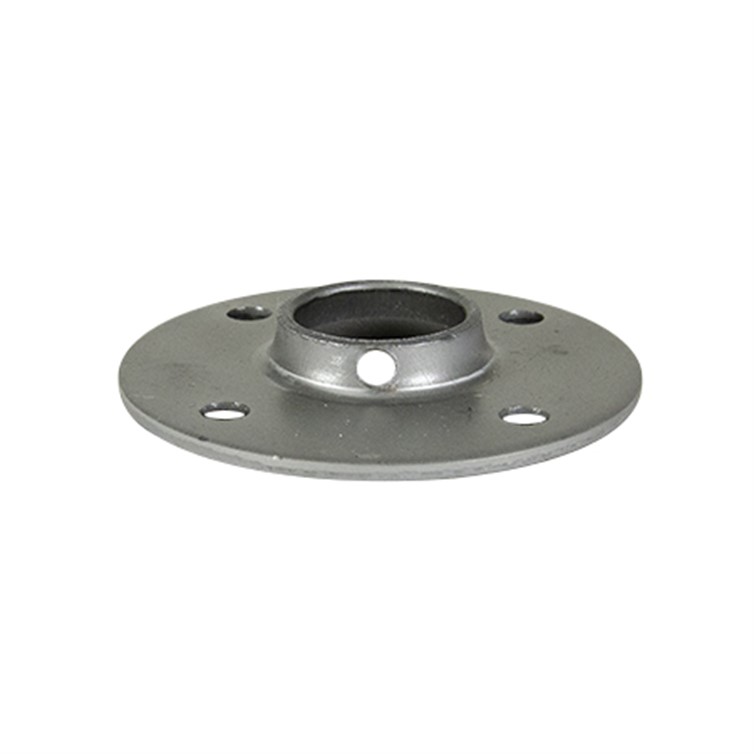 Plain Steel Flat Base Flange with 4 Mounting Holes and Set Screw for 3/4" Pipe 615