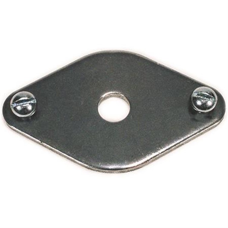 Anchor Plate For Tapered Heavy Base Flange, Steel, W/Holes, Surface Mnt 4919