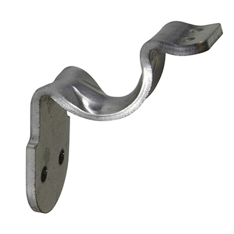 Steel Style C Wall Mount Handrail Bracket with Two Mounting Holes, 2-1/2" Projection 3490