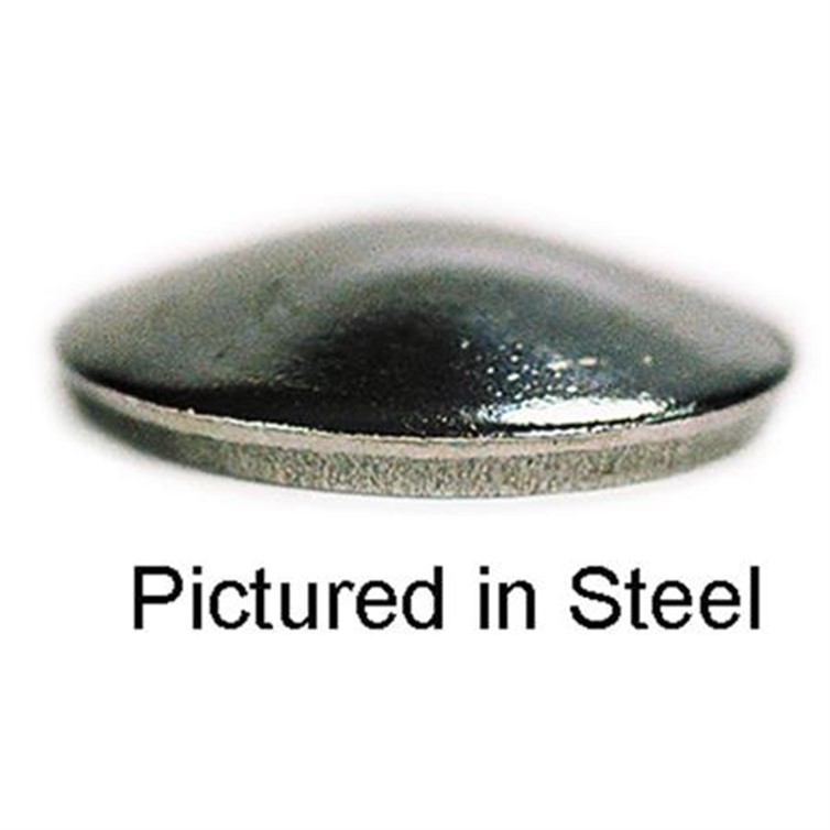 Dished, End Cap, Stainless Steel, 2" Pipe, Weld-On, Mill Fin 3270-FSH
