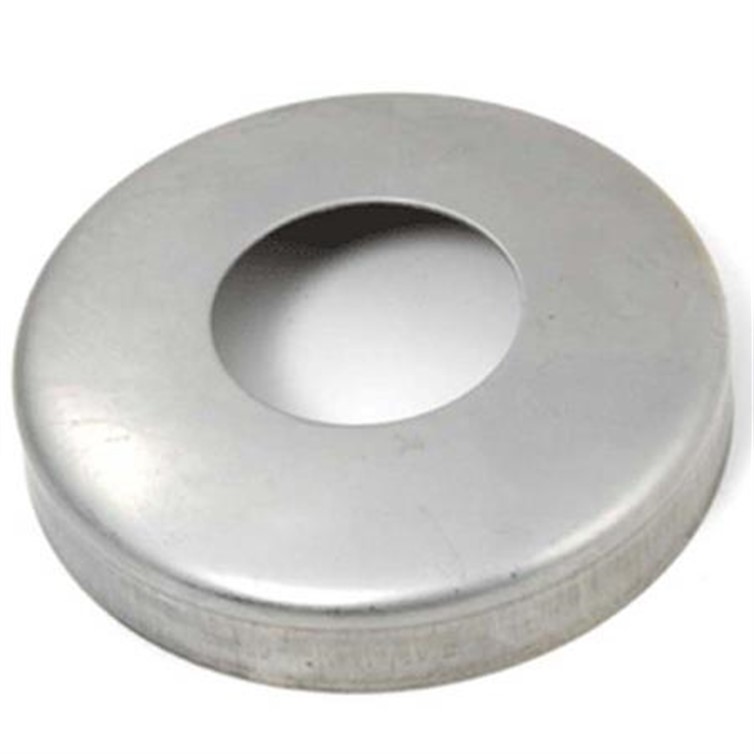 Cover Flange, Stainless Steel, 1-1/2" Pipe, 3 Holes, Snap-On, Mill 2077.316