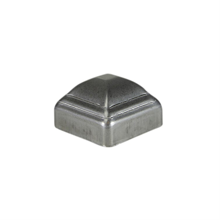 Stainless Steel Stamped Post Cap for 2" Square Tube 5103
