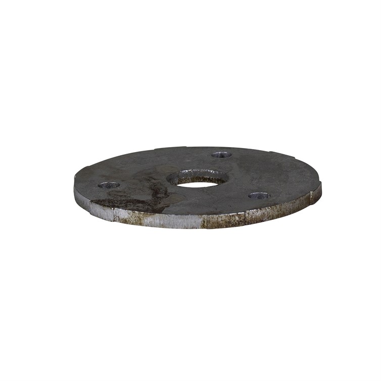 Steel Snap-On Flange Base for 3/4" Round Bar or Tube with 3.25" Diameter 2041B