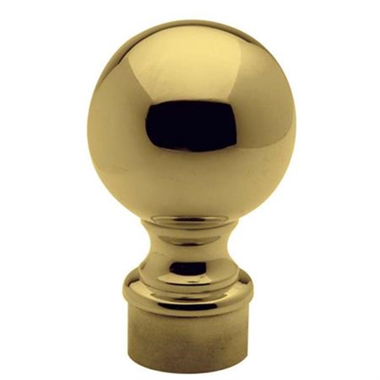 Brass Ball Style Finial, 1.50" 141564