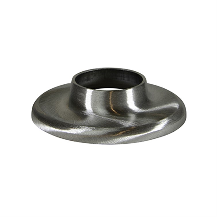 Brushed Stainless Steel Heavy Base Flange for 1-1/4" Pipe 1526.4