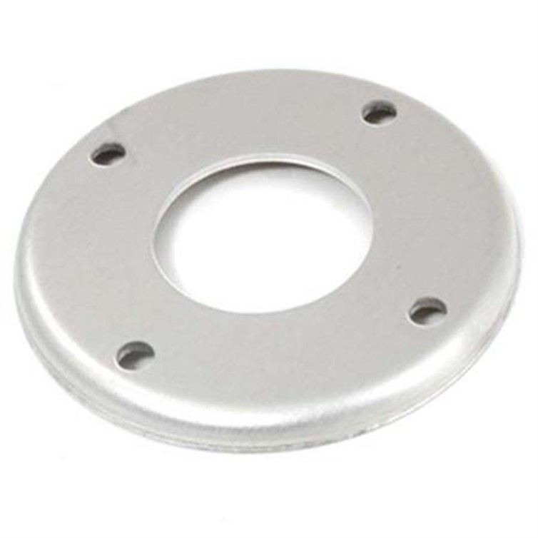 Aluminum Heavy Flush-Base Flange with 4 Mounting Holes for 1-1/2" Pipe 2576