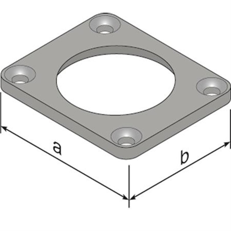 Ultra-tec® Steel Mounting Plate for 1-1/2" Pipe CRFLP2M