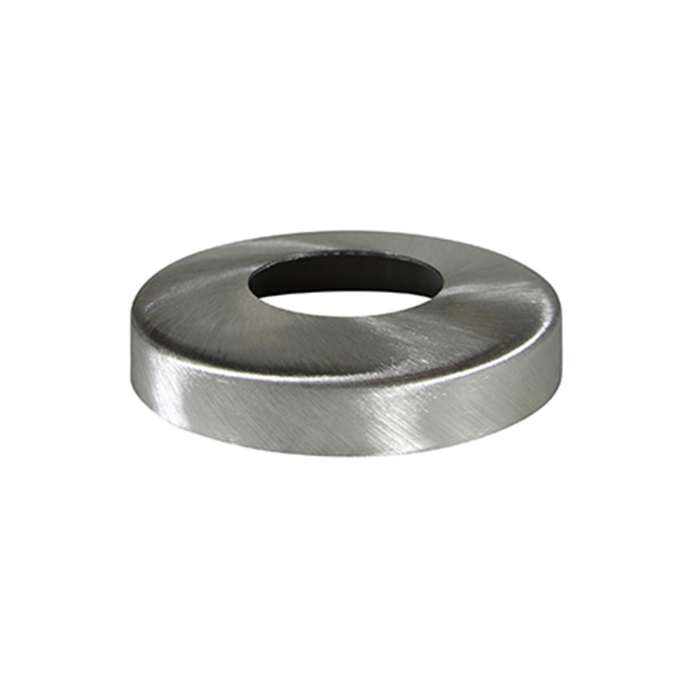 Cover Flange, Stainless Steel, 2.00" Diam, Snap-On, Satin Finish, Stamped 2083.4
