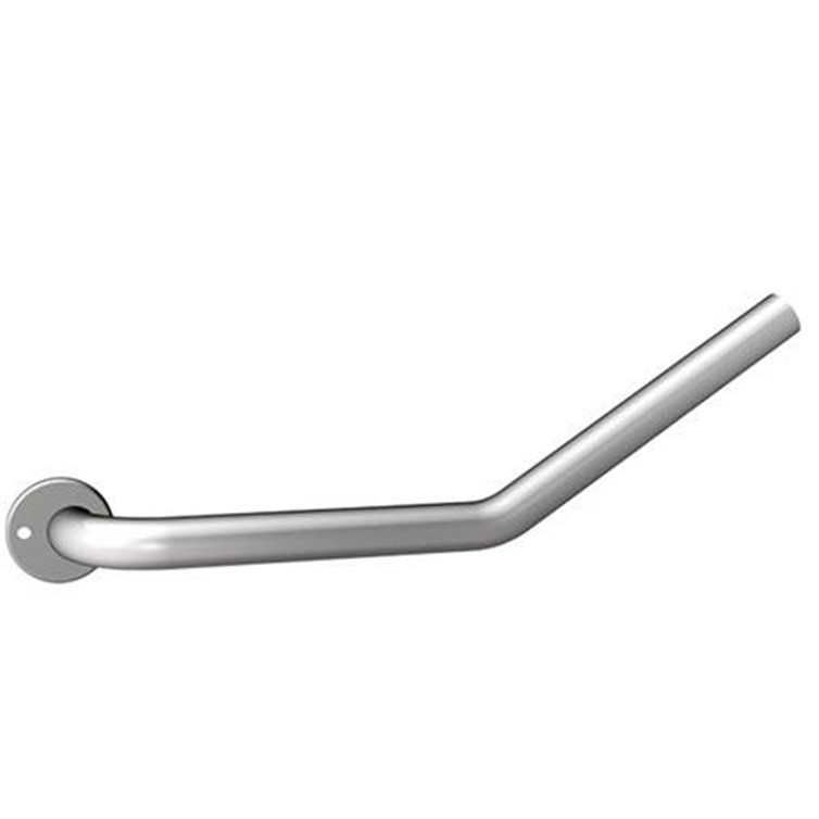 Stainless Steel Left Hand Slip-Fit? Stair Rail End with 3-1/4" Projection, 30 Degree Angle WR31632130-L