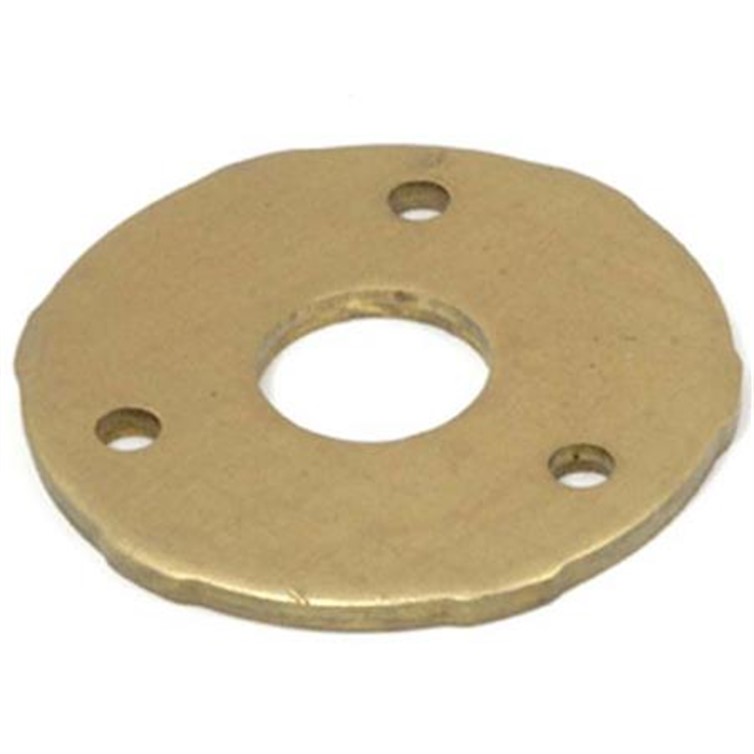 Snap-On Base, Brass, 3.125" Diam, 1.00" Diam, Surface Mount, Mill, Stamped 2054B