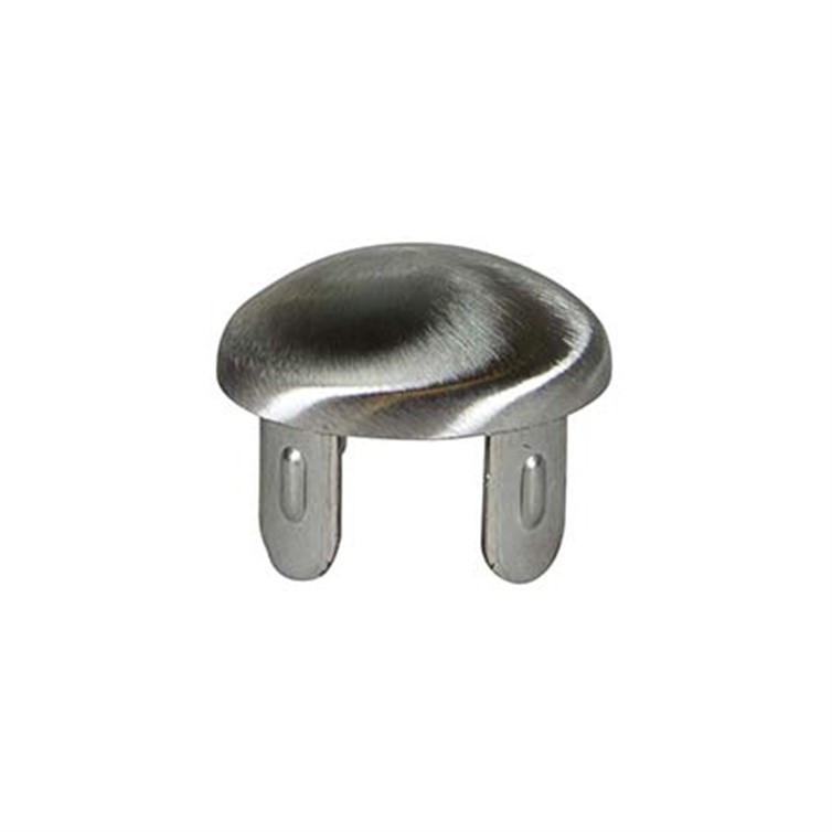 Stainless Steel Type H Oval Top Drive-On Cap for 1.25" Pipe, .109" Thickness 3211-SS-10