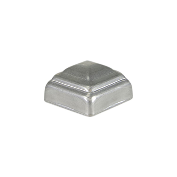 Stainless Steel Stamped Post Cap for 1.50" Square Tube 5160