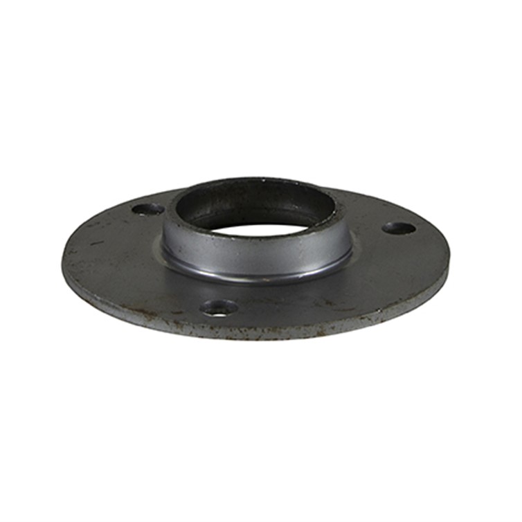 Extra Heavy Steel Flat Base Flange with 3 Mounting Holes for 1-1/2" Pipe 1622