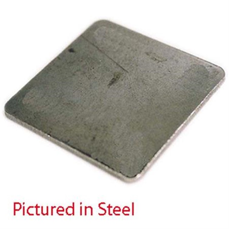 Stainless Steel Plate, 4" by 6" Base with Radius Corners D374