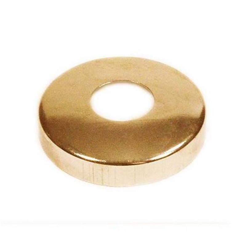 Cover Flange, Brass, 1.25" Diam, Holes, Snap-On, Mill, Stamped 2064