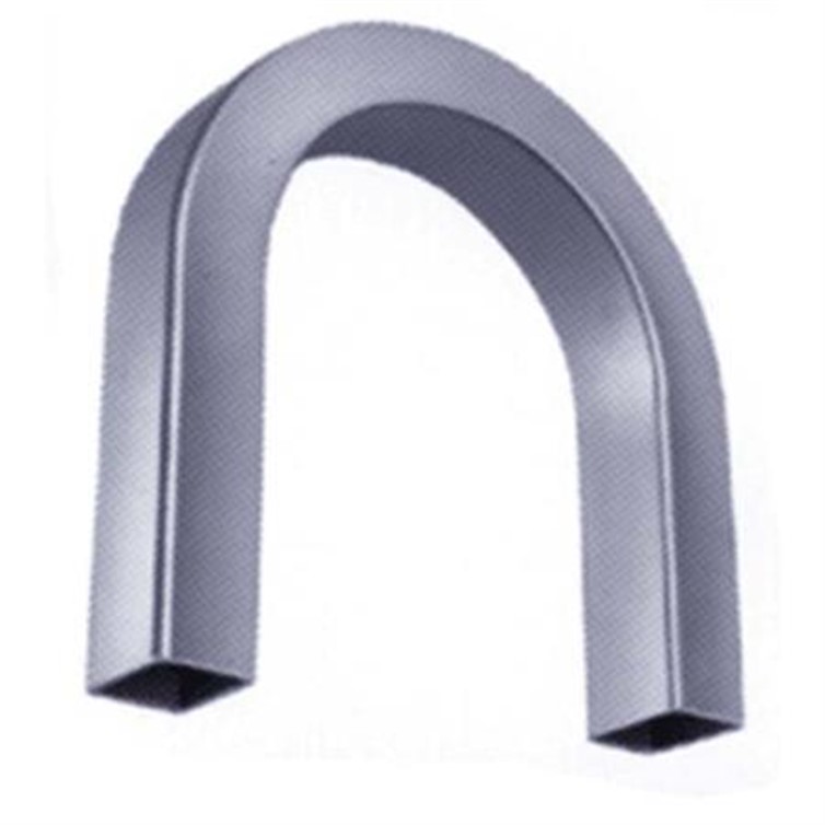 Aluminum Bent Flush-Weld 180? Elbow with 2 Untrimmed Tangents, 2.50" Inside Radius for 1" Sq. Tube 6413B