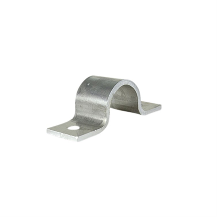 Aluminum U-Bracket, 2" Wide, for 1.50" Pipe or 1.90" Tube with Two Mounting Holes 3758