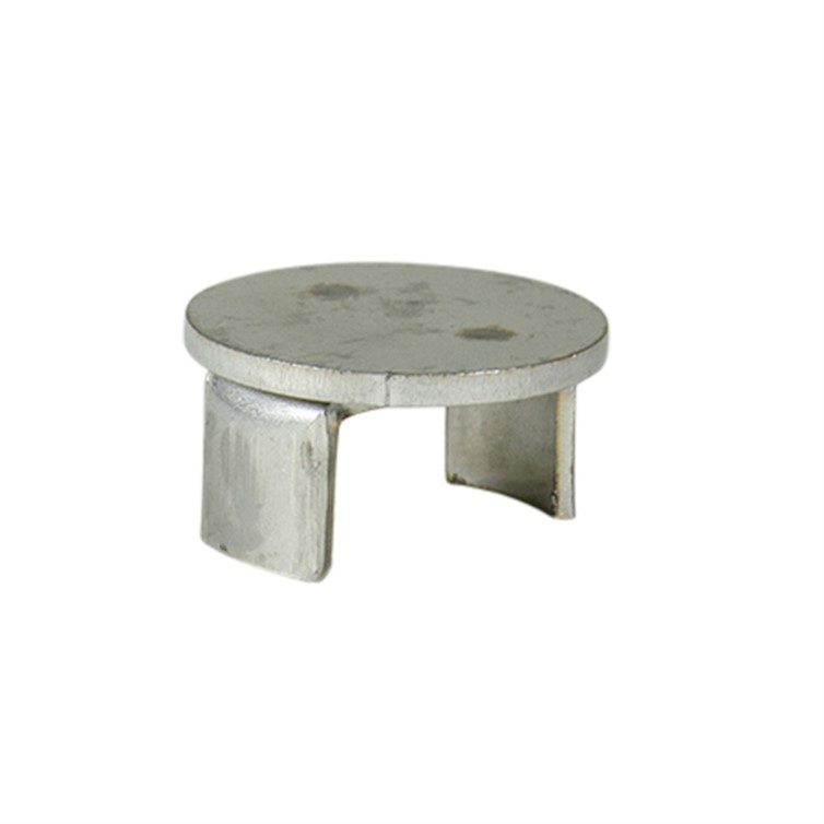 Stainless Steel Drive-On Flat Disk End Cap with .065" Wall for 1.50" Dia Tube D041E.5