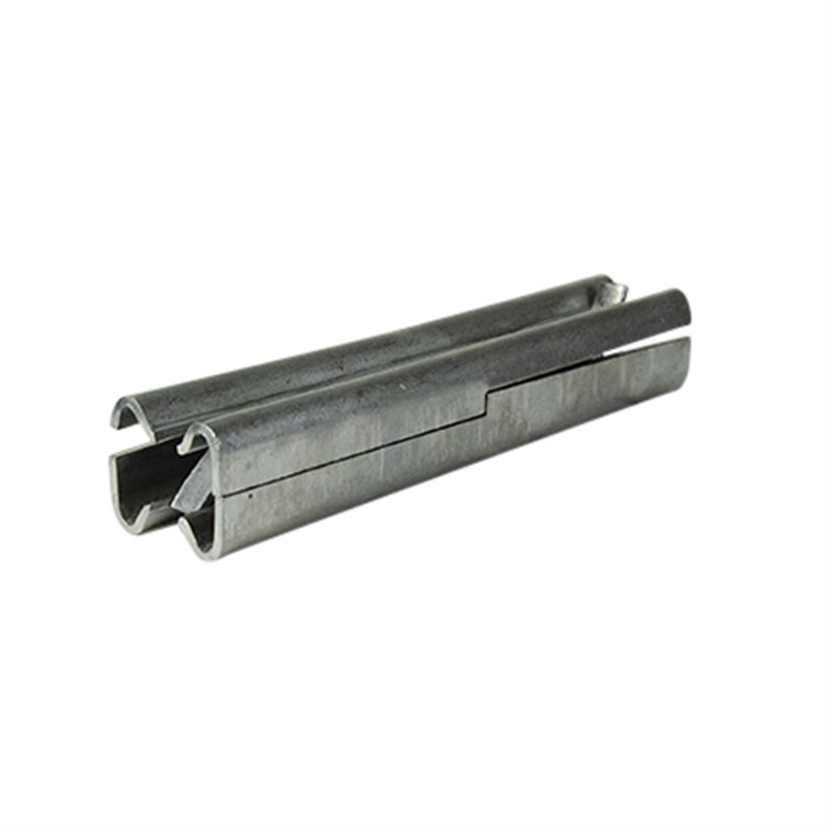 Stainless Steel Double Splice-Lock for 1.50" Square Tube with .125" Wall, 6" Length 3387-6