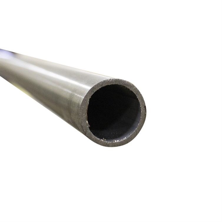 Brushed Stainless Steel Round Tubing with 1.50" Diameter and .120" Wall, 20' Lengths T3880.4