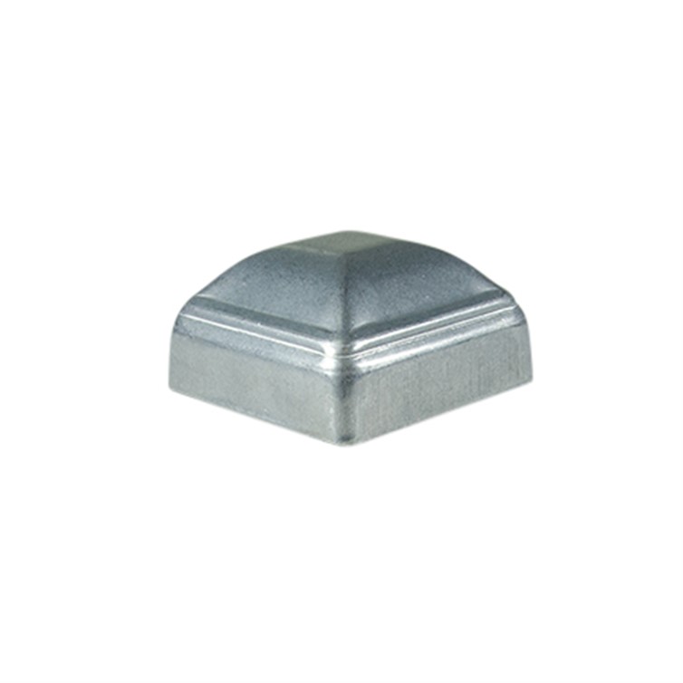 Galvanized Steel Stamped Post Cap for 2.50" Square Tube G5104